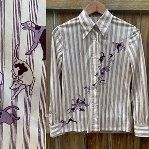 Vintage Dog Blouse